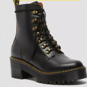 Dr. Martens Leona Combat Boots with Chunky Sole