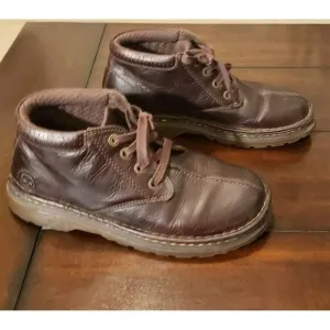 Dr. Martens Marty Leather Ankle Boots Men's Size 10 Brown