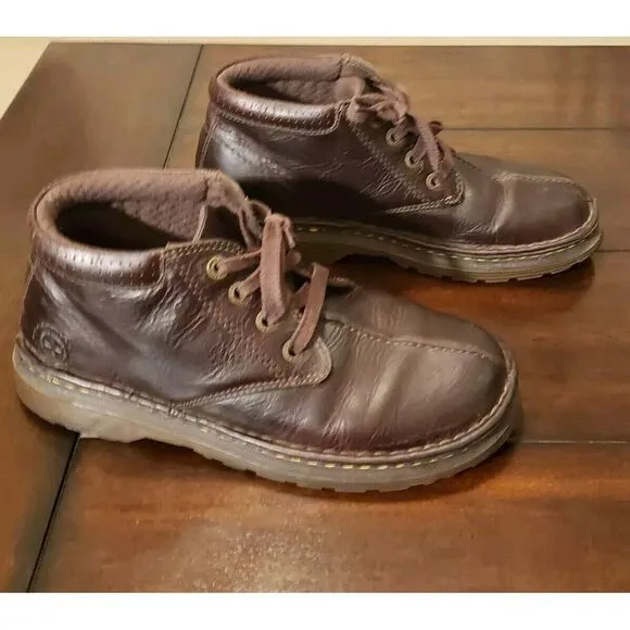 Dr. Martens Marty Leather Ankle Boots Men's Size 10 Brown