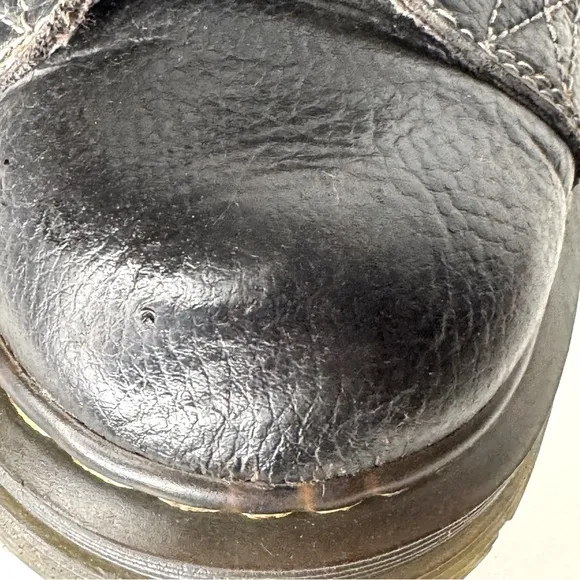 Dr Martens Morris Black Leather Lace Up Ankle Boots Mens Size 12
