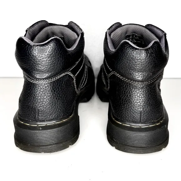 Dr Martens Morris Black Leather Lace Up Ankle Boots Mens Size 12