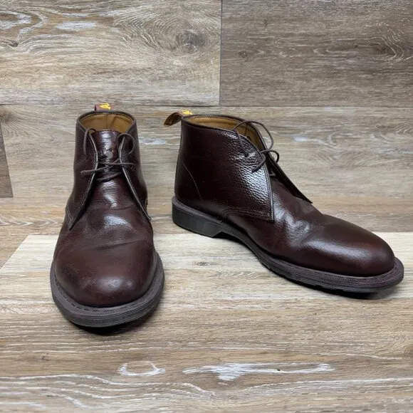 Dr Martens Sawyer Desert Brown Leather Chukka Ankle Boots Men's Size 12