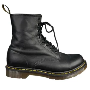 Dr. Martens Women’s 11821 Black Leather Combat Boots Size US 10