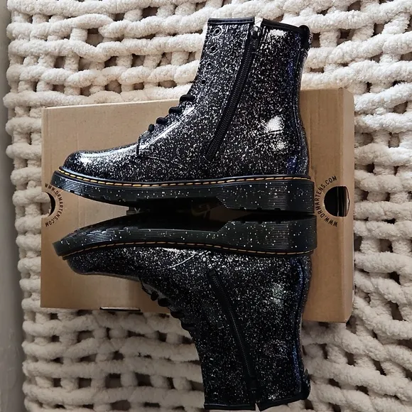 Dr. Martens Youth 1460 Cosmic Glitter Lace Up  Combat Boots