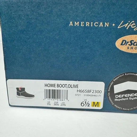 Dr. Scholl’s pull on ankle boots size 6.5 in olive