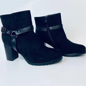 Dream Pairs‎ Black Ankle Booties Size 9-New Stylish and Comfortable