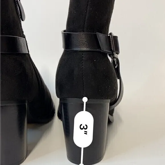 Dream Pairs‎ Black Ankle Booties Size 9-New Stylish and Comfortable