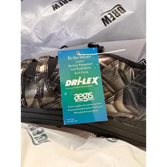 Drew Daisy Gray Marble Reflective Elastic Closure Shoe Size 7 M Comfort