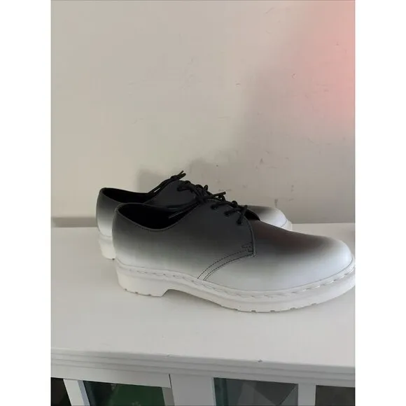 Dr.Martens Shoes 47 EU 13US Multicolor Leather 1461 3 Hole Gradient Smoke/white