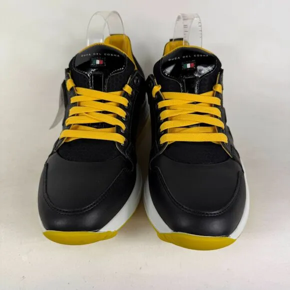 Duca Del Cosma Women's 9.5 Golf Siren Black Leather Waterproof Athletic Shoes