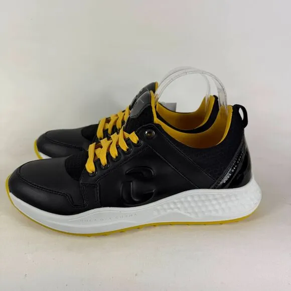 Duca Del Cosma Women's 9.5 Golf Siren Black Leather Waterproof Athletic Shoes