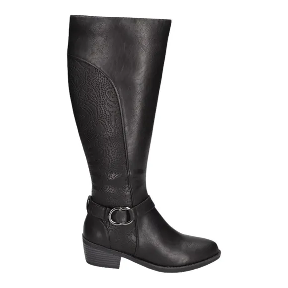 Easy Street Luella Boots Tall Fashion Black Knee High Tall Size 7.5 M NIB