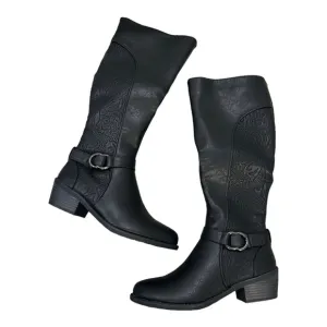 Easy Street Luella Boots Tall Fashion Black Knee High Tall Size 7.5 M NIB