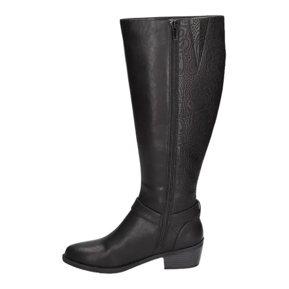 Easy Street Luella Boots Tall Fashion Black Knee High Tall Size 7.5 M NIB