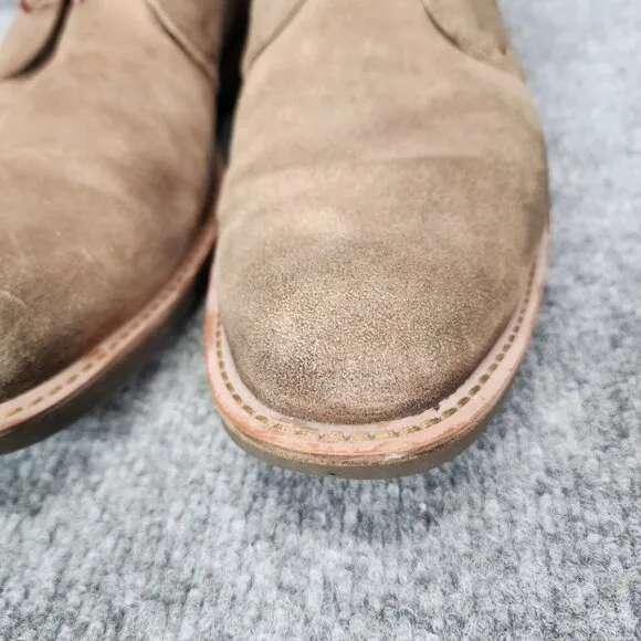 ECCO Biarritz Men’s Leather Chukka Boots Tan EUR 45 Lace-up Comfortable 11-11.5