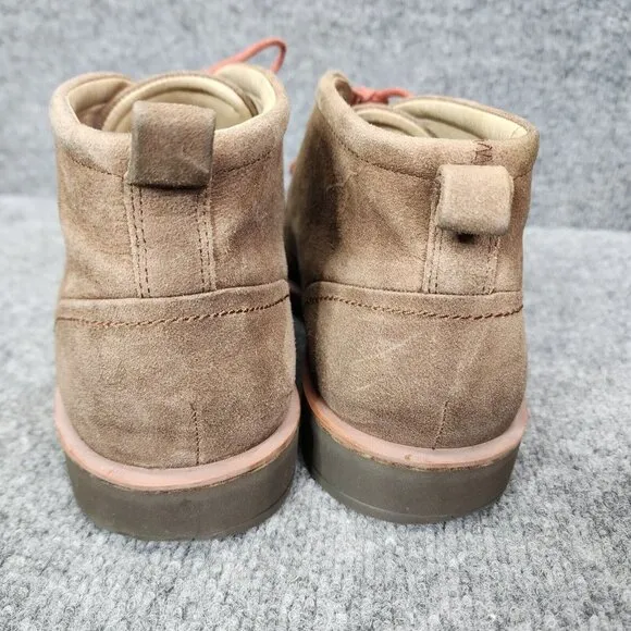 ECCO Biarritz Men’s Leather Chukka Boots Tan EUR 45 Lace-up Comfortable 11-11.5