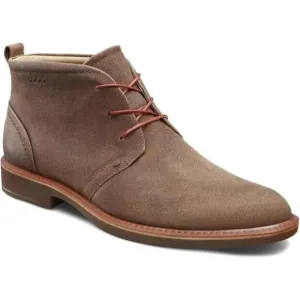 ECCO Biarritz Men’s Leather Chukka Boots Tan EUR 45 Lace-up Comfortable 11-11.5
