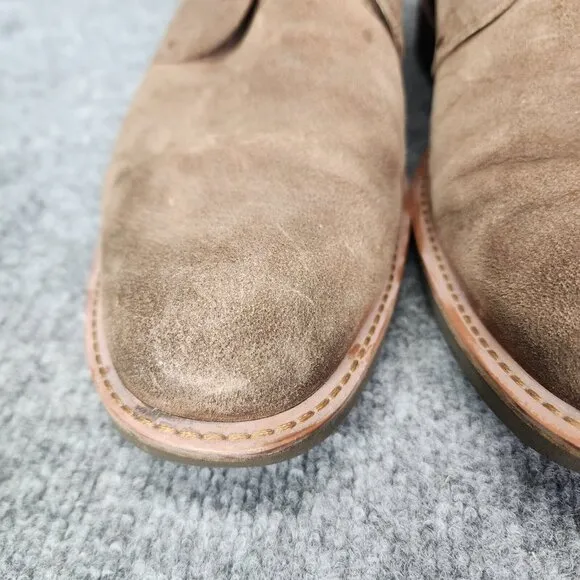 ECCO Biarritz Men’s Leather Chukka Boots Tan EUR 45 Lace-up Comfortable 11-11.5