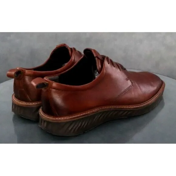 ECCO S.T.I Hybrid Men's Trainers Shoes Size EU 42 US 8-8.5 Leather Brown