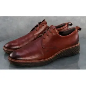 ECCO S.T.I Hybrid Men's Trainers Shoes Size EU 42 US 8-8.5 Leather Brown