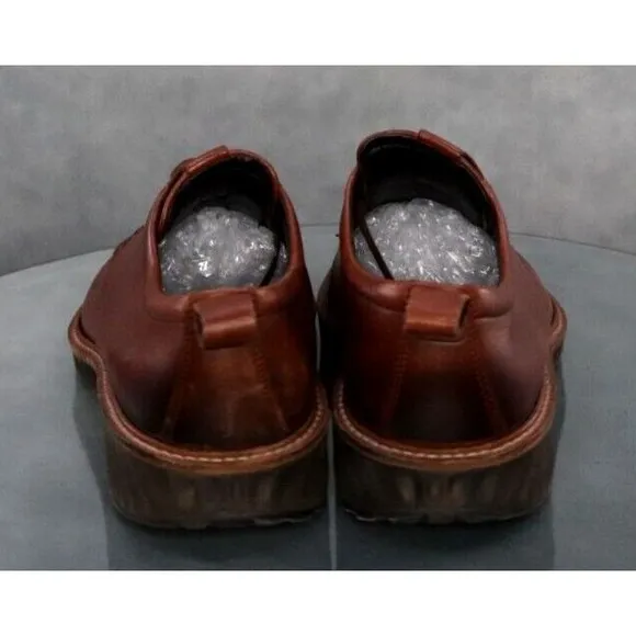 ECCO S.T.I Hybrid Men's Trainers Shoes Size EU 42 US 8-8.5 Leather Brown