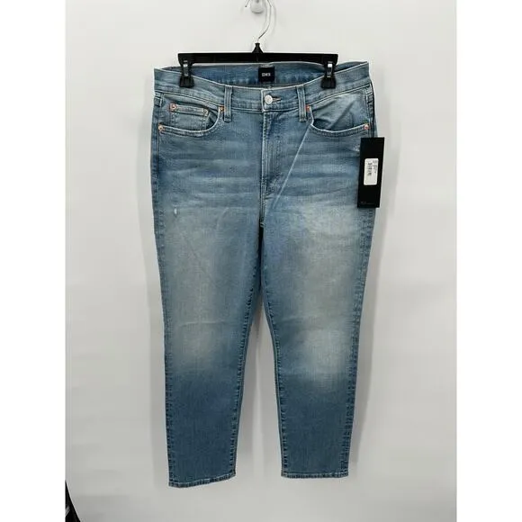 EDWIN NWT Bree Mid-Rise Slim Straight Regular Hem Denim Jean in Reverie // 29