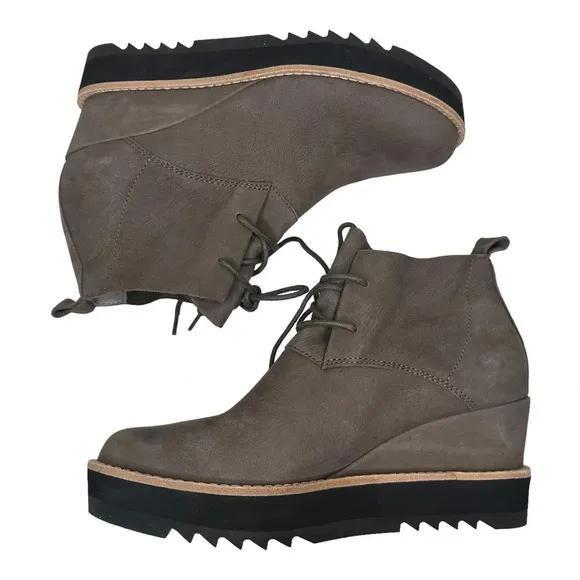 Eileen Fisher Women's Gray Capa Wedge Bootie. Sz: 6