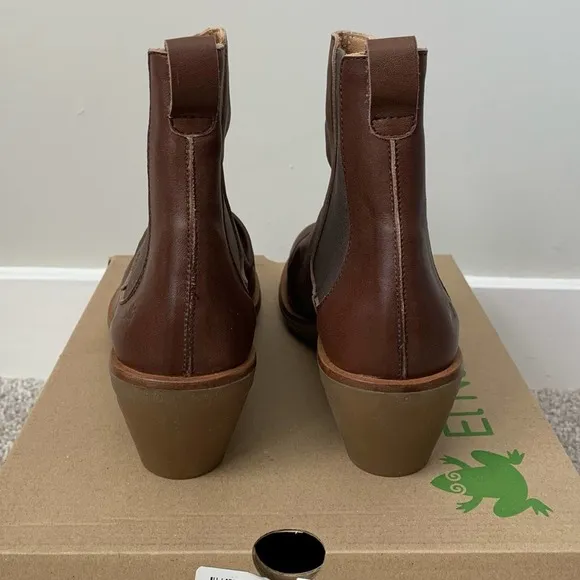 El Naturalista 5355 Aqua Iris Brown Leather Ankle Boots