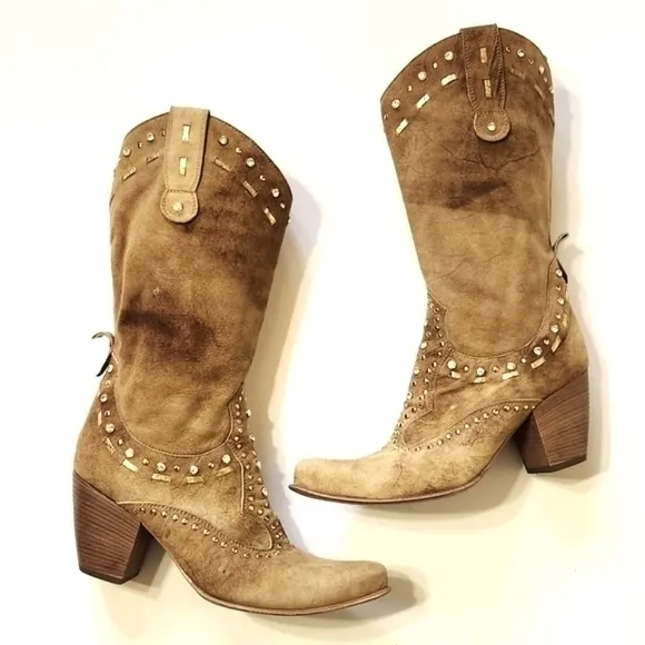 EL VAQUERO‎ BOOTS TAN 10