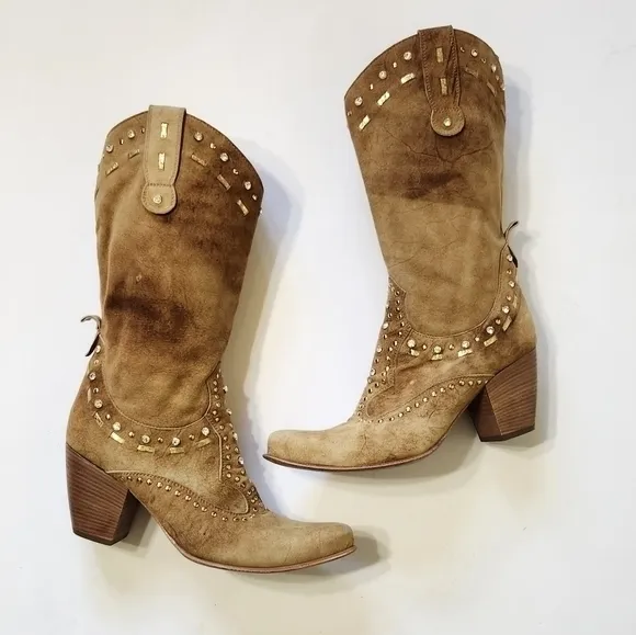 EL VAQUERO‎ BOOTS TAN 10