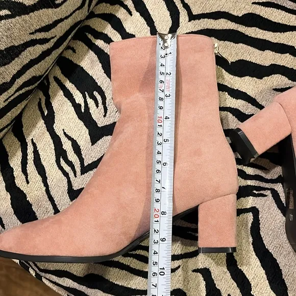 Elegant Pink Ankle Boots