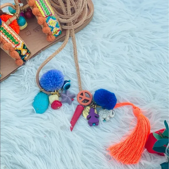 Elina Linardaki Penny Lane Wrap Pom Pom Sandals