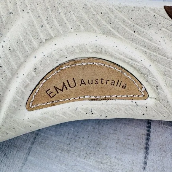 EMU Australia NUMERALLA Soft Green Leather Short Slip On Fashion Boots Size 8 M