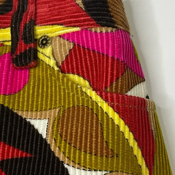 Etcetera Mod Print MiniSkirt Size 2