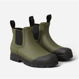 Everlane The Rain Boots - Size 6 - Surplus Green/Black