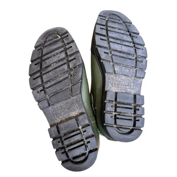 Everlane The Rain Boots - Size 6 - Surplus Green/Black