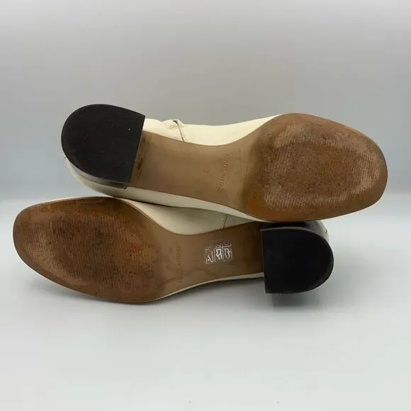 Everlane The Day Ankle Boots in Bone Leather Size 7