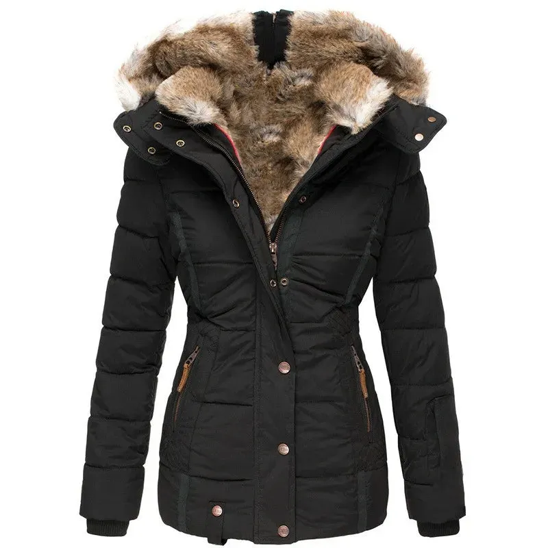 Evie – Hooded Winter Parka – Water-Resistant & Comfortable