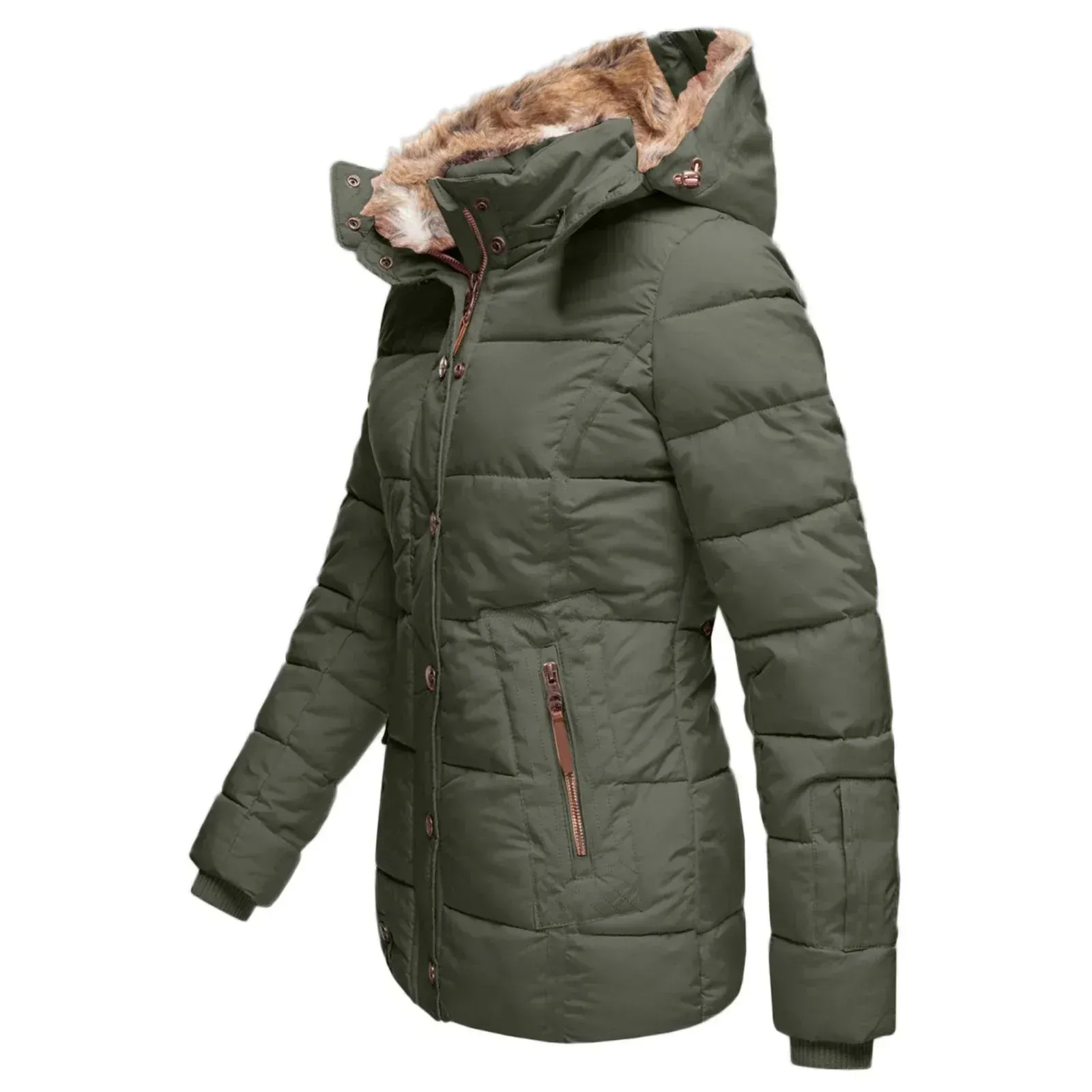 Evie – Hooded Winter Parka – Water-Resistant & Comfortable