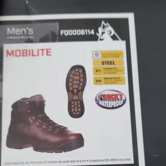 Excellent. ROCKY MobiLite Steel Toe Waterproof Work Boots Size 14
