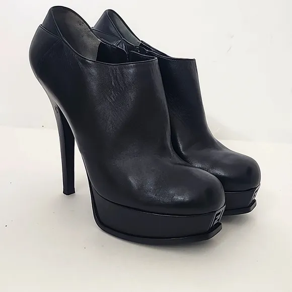Fendi Black Platform Booties Size 41