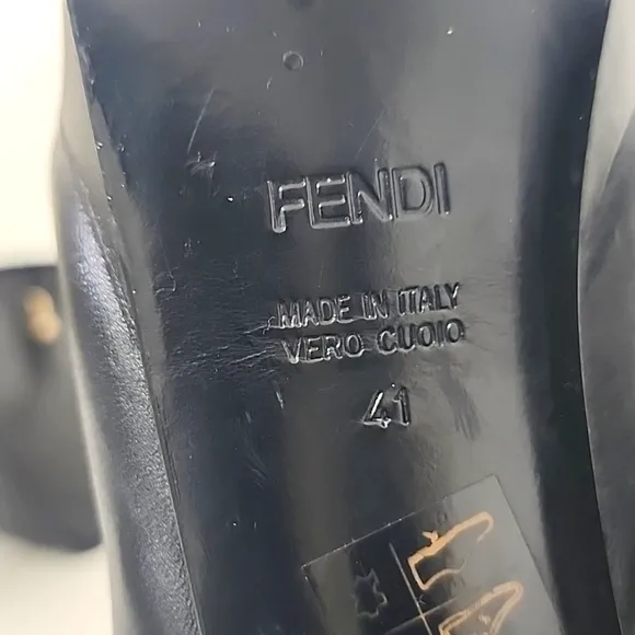 Fendi Black Platform Booties Size 41