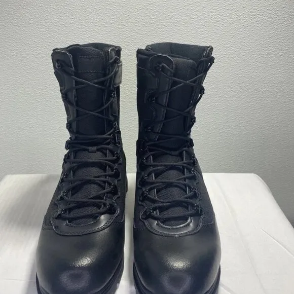 FILA Men’s Stormer High Top Boots – Black Leather – Size 11.5 – Lace-Up Comfort