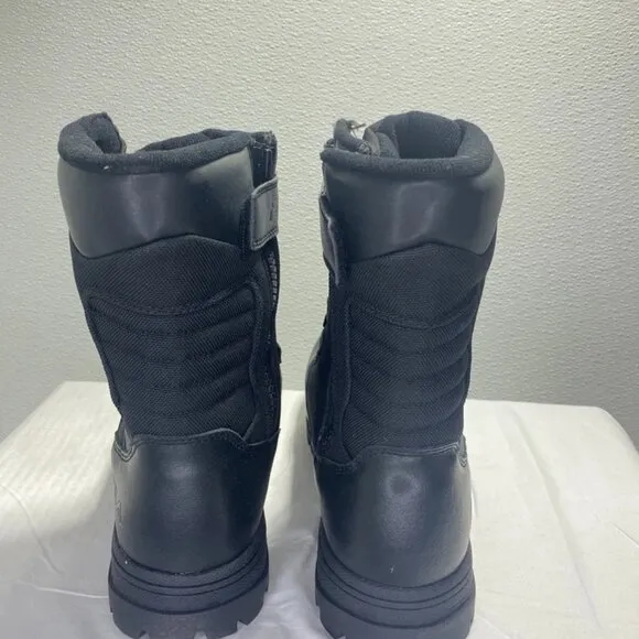 FILA Men’s Stormer High Top Boots – Black Leather – Size 11.5 – Lace-Up Comfort