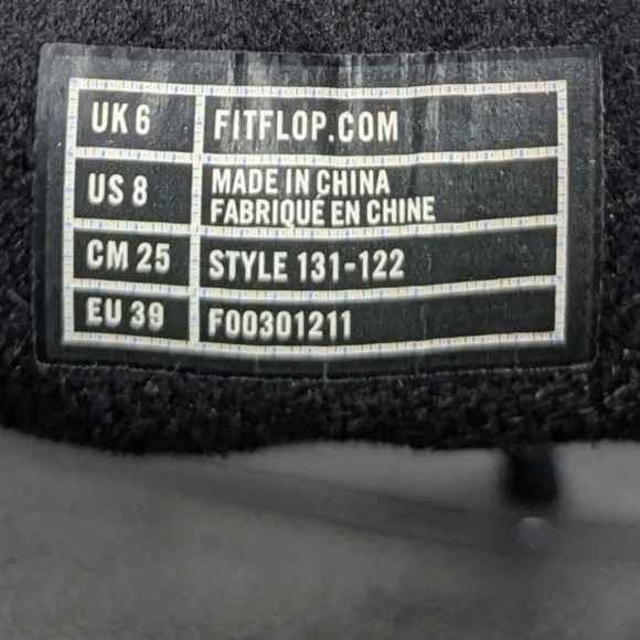 Fitflop LULU Crystal black toe post sandals black flip flops toe thong size 8