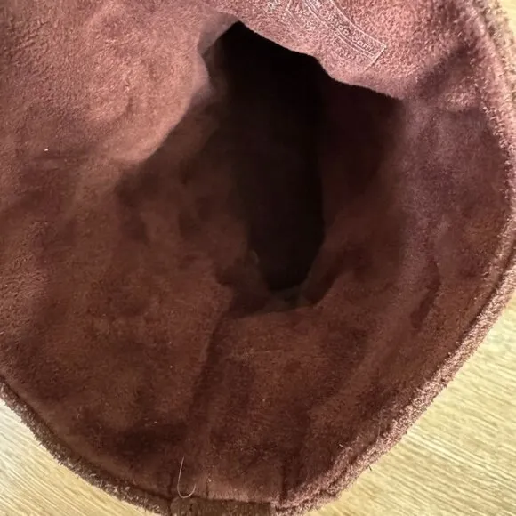 Fitflop Superboot Brown Suede Leather Slip On Platform Boots Size 8