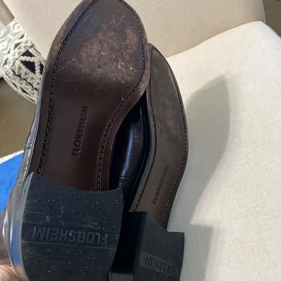 Florsheim Mens Essex leather zipper ankle boots size 10.5