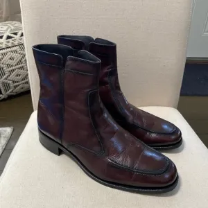 Florsheim Mens Essex leather zipper ankle boots size 10.5