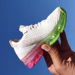 Flow-19 Stretch Elastic Mesh Lace Up Rubber Air Bubble Cushion Fashion Sneaker