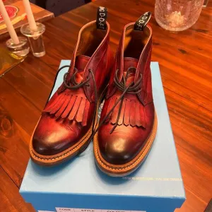 Fluevog &quot;Voltaire&quot; Chukka Boot with Fringe, Size 8